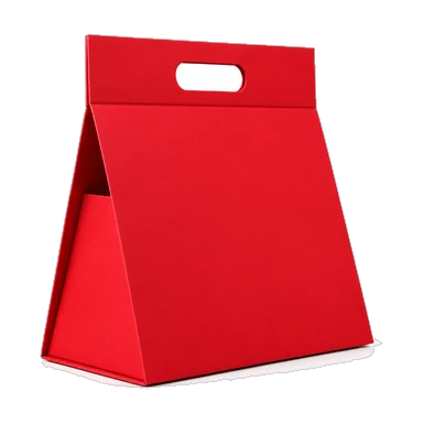 Holding Gift Box With Magnetic Handle