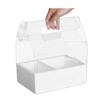 White PVC Box (Flower & Cake)